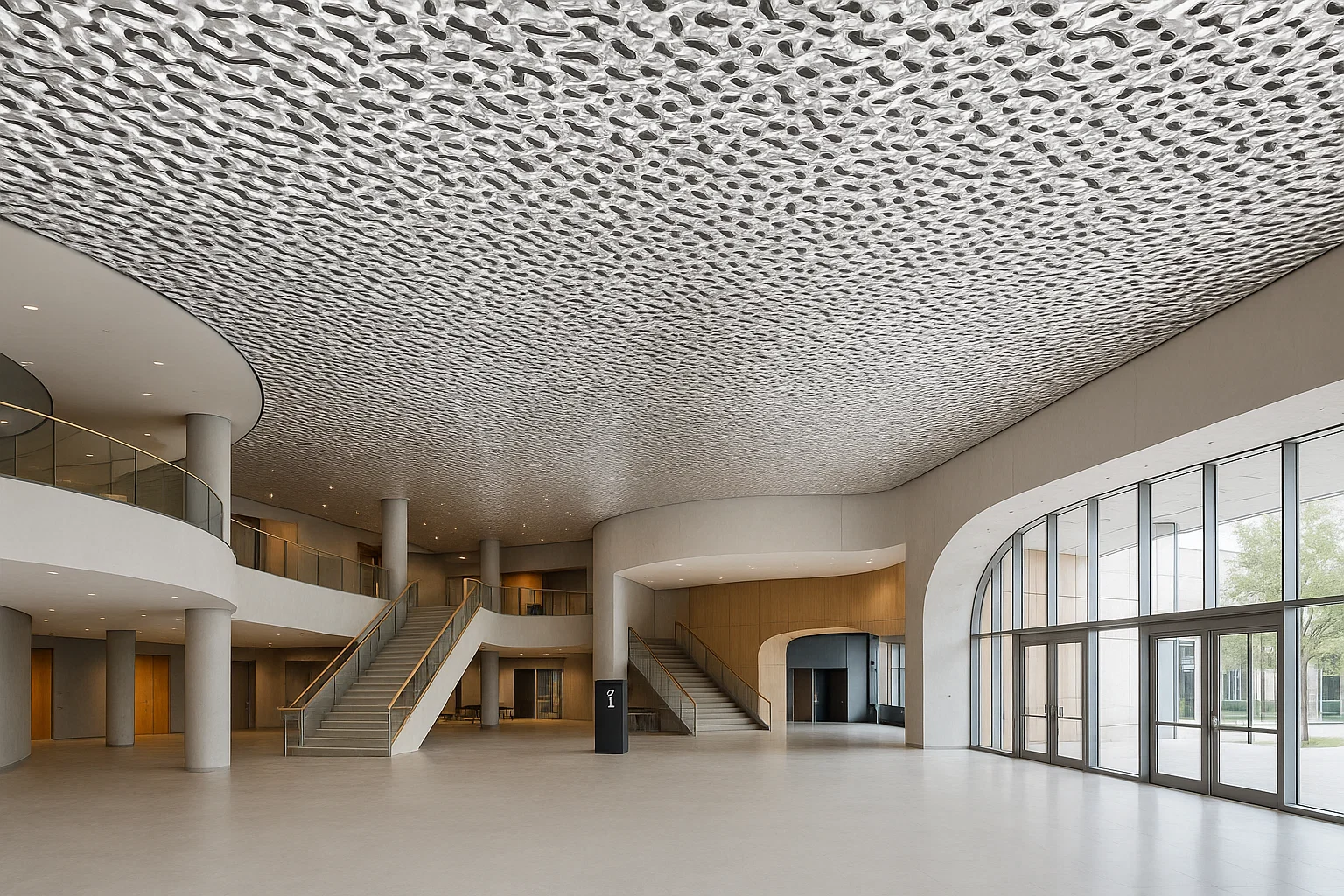 JP Decor Waved Wall Panel - Mirrored Silver Wave - Image 2